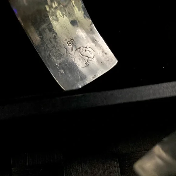 Vintage Signed Heavy Navajo Native American Twisted Rope Cuff Bracelet 7" - Picture 11 of 15